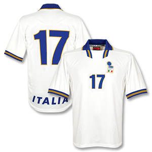 Nike 96-98 Italy Away Shirt   No.17 - No Swoosh