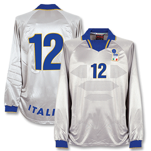 Nike 96-98 Italy Home GK Shirt   No. 12 - No Swoosh