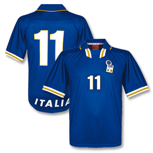 Nike 96-98 Italy Home Shirt   No. 11- No Swoosh