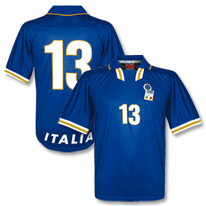Nike 96-98 Italy Home Shirt   No. 13 - No Swoosh