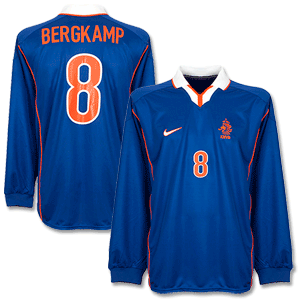 Nike 98-99 Holland Away L/S Shirt   Bergkamp 8