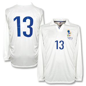 Nike 98-99 Italy Away L/S Shirt   No. 13   FIFA 98 Transfer - No Swoosh