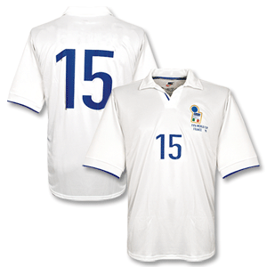 Nike 98-99 Italy Away Shirt   No. 15   FIFA 98 Transfer - No Swoosh