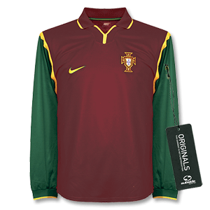 Nike 98-99 Portugal Home L/S shirt - players