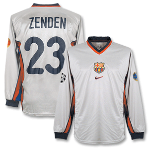 Nike 99-01 Barcelona Away C/L L/S Shirt   Zenden No. 23 - Players