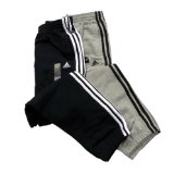 Adidas Essentials 3S Sweat Pant Closed Hem (Grey/Black X Large)