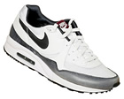 Air Max Light White/Grey Leather Trainers