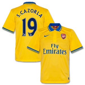 Nike Arsenal Away S. Cazorla Shirt 2013 2014