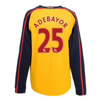 Arsenal Away Shirt 2008/09 with Adebayor 25