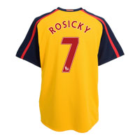 Nike Arsenal Away Shirt 2008/09 with Rosicky 7
