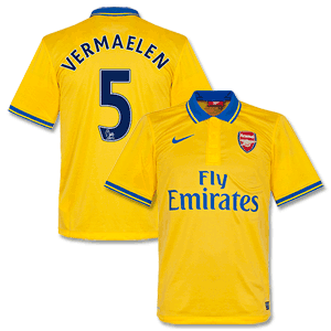 Nike Arsenal Away Vermaelen Shirt 2013 2014