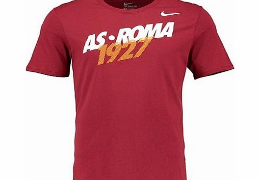Nike AS Roma Core Type T-Shirt Red 652164-677