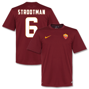 Nike AS Roma Home Strootman 6 Supporters Kids Shirt