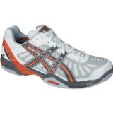 ASICS Gel-Resolution 2 Mens Tennis Shoes , UK9.5, WHITE/RAIN/SUN