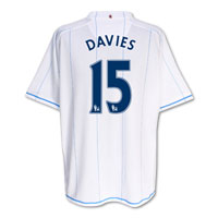 Nike Aston Villa Away Shirt 2007/08 with Davies 15