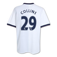 Nike Aston Villa Away Shirt 2009/10 with Collins 29