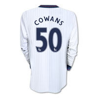 Nike Aston Villa Away Shirt 2009/10 with Cowans 50