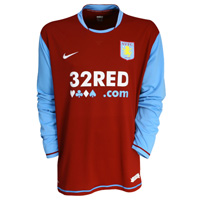 Aston Villa Home Shirt 2007/08 with Barry 6