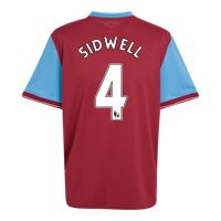 Nike Aston Villa Home Shirt 2009/10 with Sidwell 4