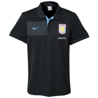Nike Aston Villa Travel Polo Shirt - Black/Blue/Blue.