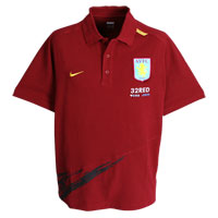 Nike Aston Villa Travel Polo Shirt - Claret.