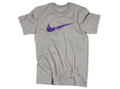 Nike Athletic Department Swoosh T-Shirt Grey/Purple