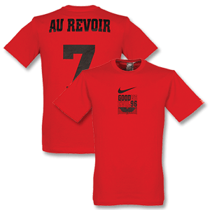 Au Revoir Cantona 96 Devil T-shirt - Red/Black