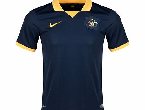 Australia Away Shirt 2014 Navy 578177-451