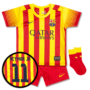 Barcelona Away Infants Kit 2013 2014 + Neymar Jr