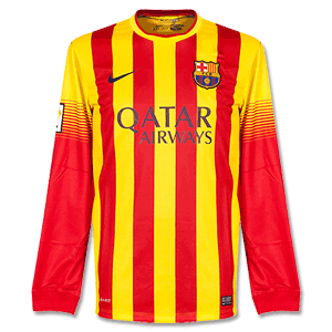 Barcelona Away L/S Shirt 2013 2014