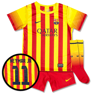 Barcelona Away Little Boys Kit 2013 2014 +
