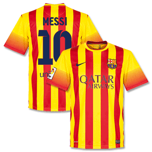 Barcelona Away Messi Shirt 2013 2014 (Fan Style