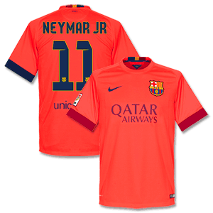 Barcelona Away Neymar Jr Shirt 2014 2015