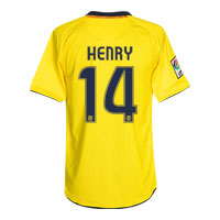 Nike Barcelona Away Shirt 2008/09 with Henry 14