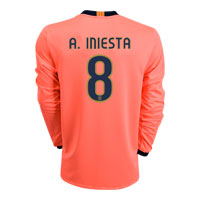 Nike Barcelona Away Shirt 2009/10 with A.Iniesta 8