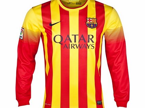 Barcelona Away Shirt 2013/14 - Long Sleeved
