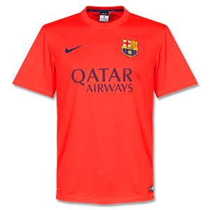 Barcelona Away Supporters Boys Shirt 2014 2015