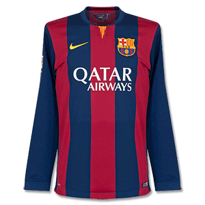 Nike Barcelona Home L/S Shirt 2014 2015
