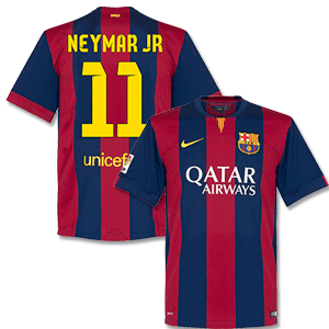Barcelona Home Neymar Jr 11 Shirt 2014 2015 (Fan