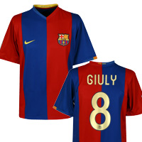 Nike Barcelona Home Shirt 2006/07 with Giuly 8