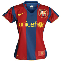 Nike Barcelona Home Shirt 2007/08 - Womens.