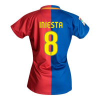 Nike Barcelona Home Shirt 2008/09 with A. Iniesta 8