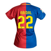 Nike Barcelona Home Shirt 2008/09 with Abidal 22