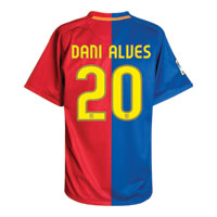 Nike Barcelona Home Shirt 2008/09 with Dani Alves 20