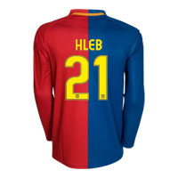 Nike Barcelona Home Shirt 2008/09 with Hleb 21