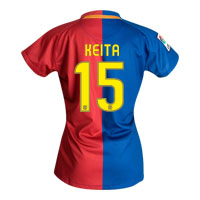 Nike Barcelona Home Shirt 2008/09 with Keita 15