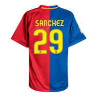 Nike Barcelona Home Shirt 2008/09 with Sanchez 29