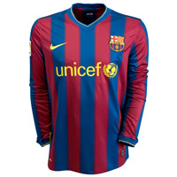 Nike Barcelona Home Shirt 2009/10 - MENS - Long