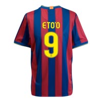 Nike Barcelona Home Shirt 2009/10 with Eto o 9