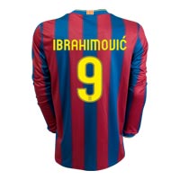 Barcelona Home Shirt 2009/10 with Ibrahimovic 9